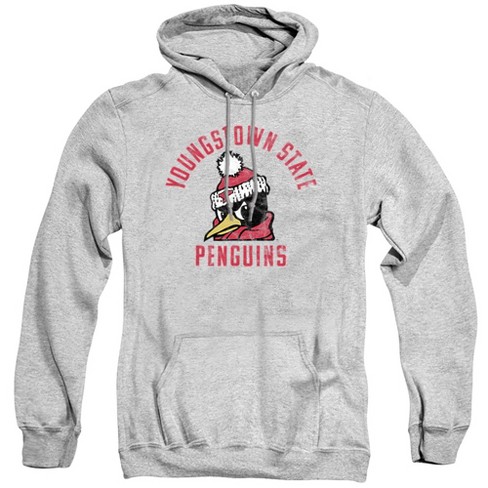 LOGOVISION Youngstown State University - S?ra Oficial De Cuello Redondo Con Logotipo De Ysu Penguins Para Adultos, Athletic Heather, Pequeña