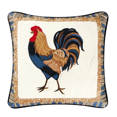 C&F Home 16" x 16" Provincial Rooster Quilted Pillow