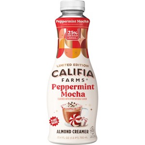 Califia Farms Peppermint Mocha Almond Milk Coffee Creamer - 25.4 fl oz - 1 of 4