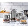 Le'raze Set Of 4 Airtight Food Storage Container For Kitchen Counter With  Window, Clear Acrylic Lids & Locking Clamp : Target