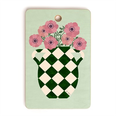 El buen limon Anemones and vase Cutting Board Rectangle -Deny Designs