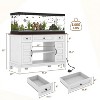 Aquarium Stand, Heavy Duty 1400 Lb Capacity Fish Tank Cabinet with ...
