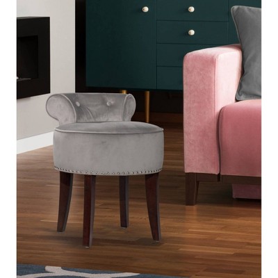 22.5" Lena Wood and Upholstered Vanity Stool - Hillsdale Furniture
