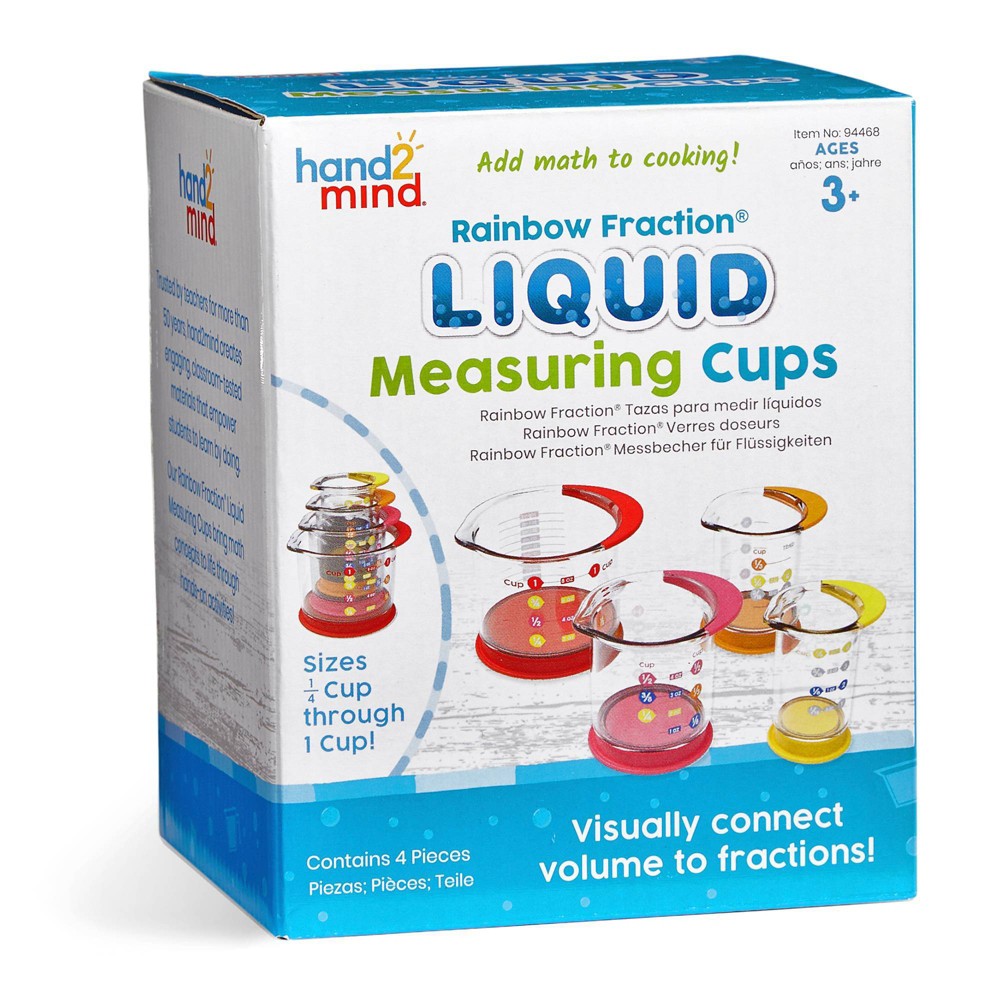 Photos - Doll Hand2Mind Rainbow Fraction Liquid Measuring Cups