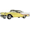 1957 Oldsmobile Starfire Coronado Yellow and Alcan White Limited Edition 1/43 Model Car by Goldvarg Collection - 2 of 4