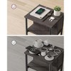 VASAGLE End Table with Charging Station, 3-Tier Side Table with USB Ports and Outlets Nightstand - 3 of 4
