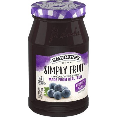 Smucker&#39;s Simply Fruit Concord Grape Spread - 10oz