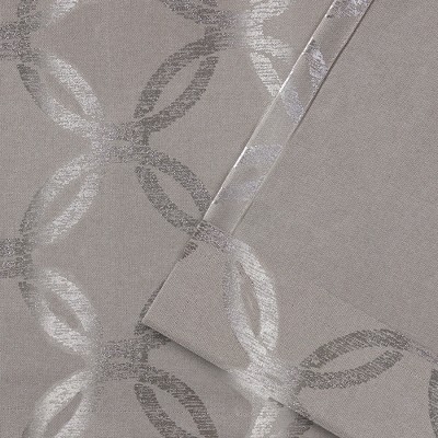 Natural Light-Filtering Polyester Grommet Window Curtain Panel Pair 54"x96"
