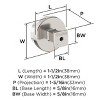 Amerock Glacio Round Cabinet or Furniture Knob - 2 of 3