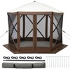 homfan Pop-Up Gazebo w/ Mosquito Net - 4-Sided Adjustable Canopy w/ Wheels, for Patio, Backyard - 2 of 4
