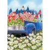 All American Truck Floral Garden Flag Patriotic Flags 18" x 12.5" Briarwood Lane - 3 of 4