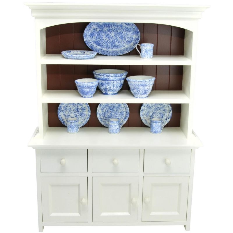 The Queen's Treasures 18 Inch Doll Wooden Farmhouse Cupboard Dish Hutch, 6 of 10