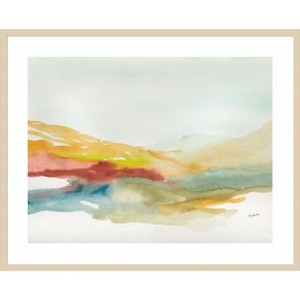 Amanti Art Land Contours No. 4 by Jan Weiss Wood Framed Wall Art Print - 1 of 4