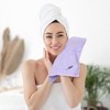 Unique Bargains Bathroom Hotel Spa Highly Absorbent Low Linting Cotton Washcloths 13" x 13" - 3 of 4