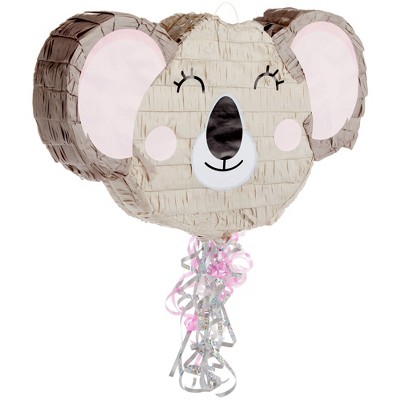 Blue Panda Elephant Pull String Pinata For Baby Shower, Gender Reveal,  Safari Animal Party Supplies, 17x12 : Target