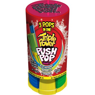 Push Pop Holiday Triple Power Sucker - 1.2oz