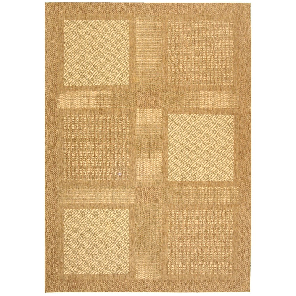 2'7in x 5' Rectangle Montpellier Outdoor Rug Brown/Natural - Safavieh