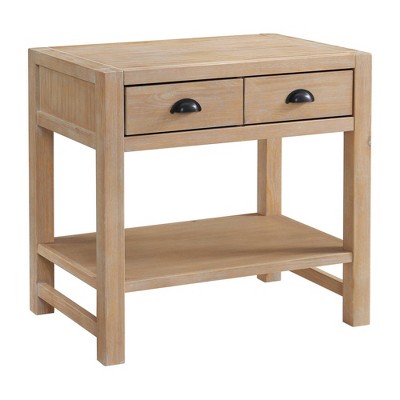 Arden Light Driftwood Pine Wood 5-Piece Bedroom Set