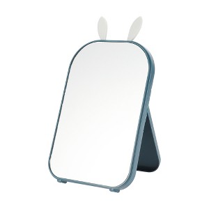 Unique Bargains Convenient Cartoon Ears Desktop Cosmetic Mirror 1 Pc - 1 of 3