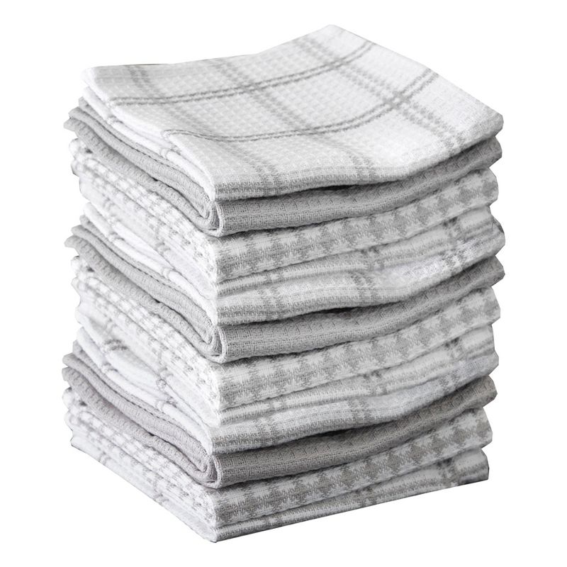 T-fal Coordinating Flat Waffle Weave Dish Cloth, Twelve Pack, 1 of 6