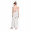 Women's Striped Tie-back Jumpsuit - ALLIE ROSE - 3 of 3