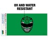 Power Rangers Green Ranger Helmet Automotive Bumper Sticker - 2 of 4