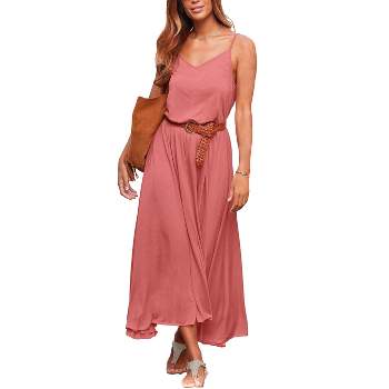 LASCANA Women's Flowy Maxi Dress Sundress Summer
