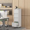 NicBex Locking File Cabinet with Drawers, Metal Space Saving Vertical Cabinet for Home & Office, Fits Letter/A4/Legal Files, Assembly Required, Black - 2 of 4