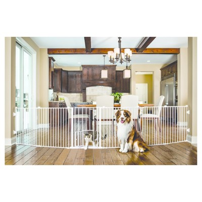 Carlson Dogs Wide Angle Mount Configurable 144" Gate and Play Yard - White