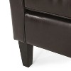NicBex Faux Leather Accent Chair,Upholstered Living Room Chairs with Mid-Height Backrest and Birch Wood Legs,Accent Chairs for Living Room,Brown - 4 of 4