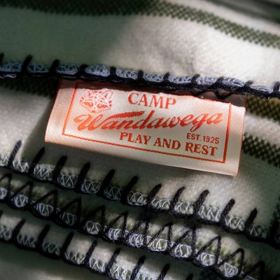 Cream and Gray Plaid Ultra Soft Wool Throw Blanket