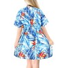 HAPPY BAY Women's Beachwear Summer Swim Beach Dress Cover Ups for Swimwear Women Short Fall Swimsuit Coverups for Women Tops XL-XXL Blue, Leaf - 4 of 4