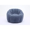 Lyngins Teddy Fabric Bean Bag Chairs for Kids and Adults,Comfy Lazy Chairs with Memory Foam for Living Room - 4 of 4