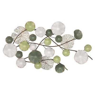 Water Lilies Metal Wall Decor - Stratton Home Décor