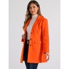INSPIRE CHIC Women's Notched Lapel Single Breasted Outwear Fall coat - 3 of 4