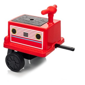 12V Ride on Train Trackless, 2 Seater Kids Ride on Toy Licensed by CHUGGINGTON with Removable Storage Chair, Light, Music - 1 of 4