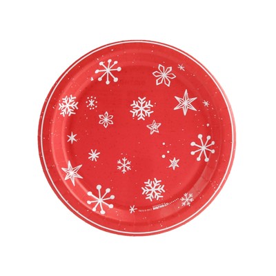 24ct Snow Print Dessert Plate