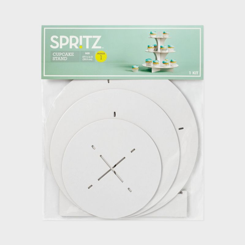 White 3-Tier Cupcake Stand - Spritz&#8482;, 4 of 6