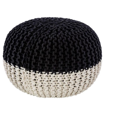 Mark Day Mank 14 h X 20 w X 20 d Texture Black Pouf Target