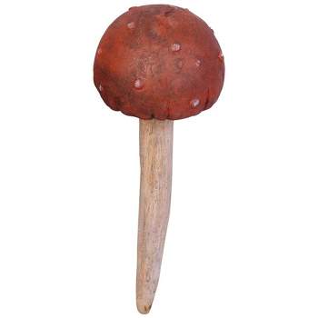 Design Toscano Garden Gnome Wild Mushroom Stake Collection: Button