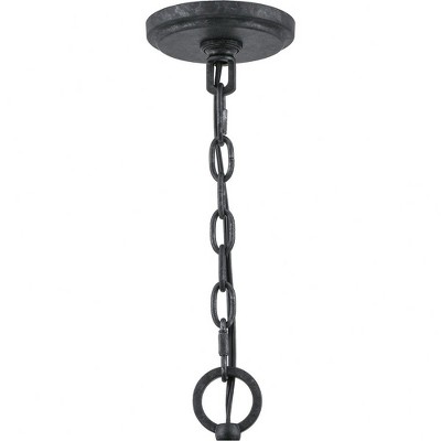 Babaton Matte Black 10-Light Globe Pendant with Glass Accents