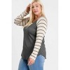 Women's Plus Stripe Top - 7th Ray - 3 of 3