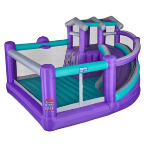 Sunny & Fun Hoop N’ Slide Inflatable Bounce House with Basketball Hoop & Slide - 1 of 4