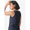 ellos Plus Size Knit Henley Tank - 3 of 4