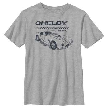 Boy's Shelby Cobra Sports Car Sketch T-Shirt