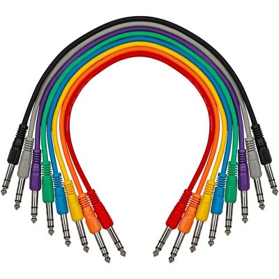 Livewire TRS-TRS Straight-Straight Patch Cable 8-Pack 17 in.