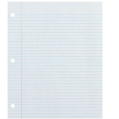 Ecology Recycled Filler Paper, 8-1/2 x 11 Inches, College Ruled, 500 Sheets