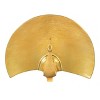 Handcrafted Aluminum Peacock Fan Table Art – 12" Wide Sculpture in Gold Finish by Zuo Modern - 2 of 4
