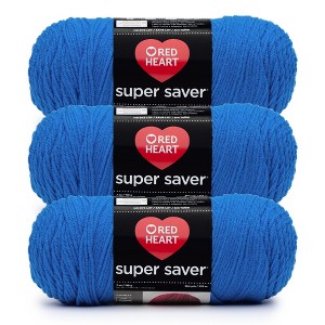 Red Heart Super Saver Yarn 24 Pack-Blue - 1 of 4