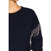 Women's Rhinestone Fringe Sweater - SKIES ARE BLUE - 3 of 4